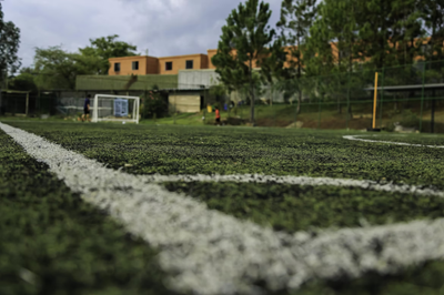 artificial turf soccer pitch